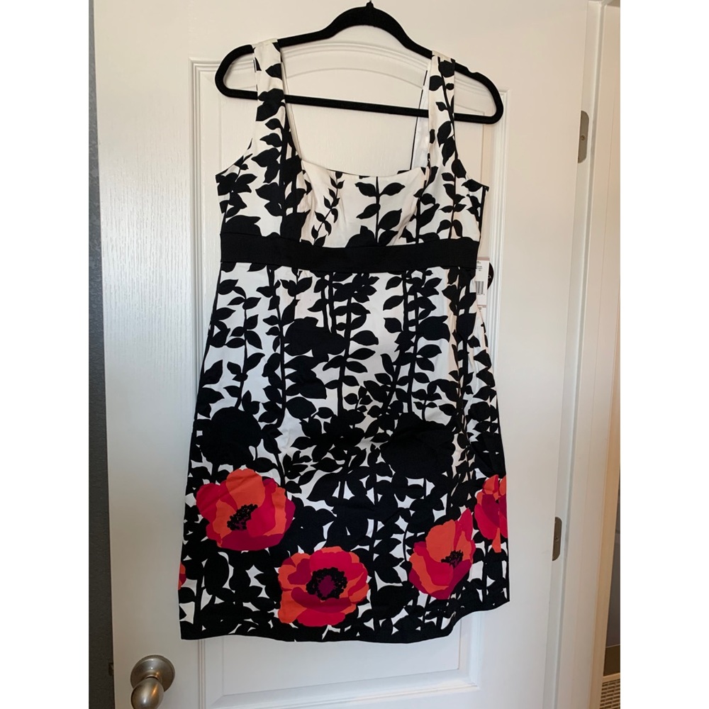 NWT Floral Black & White Dress